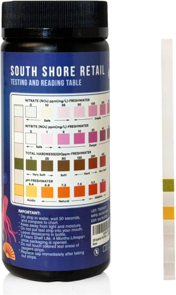 200 Aquarium Water Test Strips - For Fish Tank or Pond - Best Budget Aquarium Water Test On Amazon! - High Accuracy - Tests for Nitrate, Nitrite, PH, and Water Hardness - Veteran Owned Company!-PawvioPets