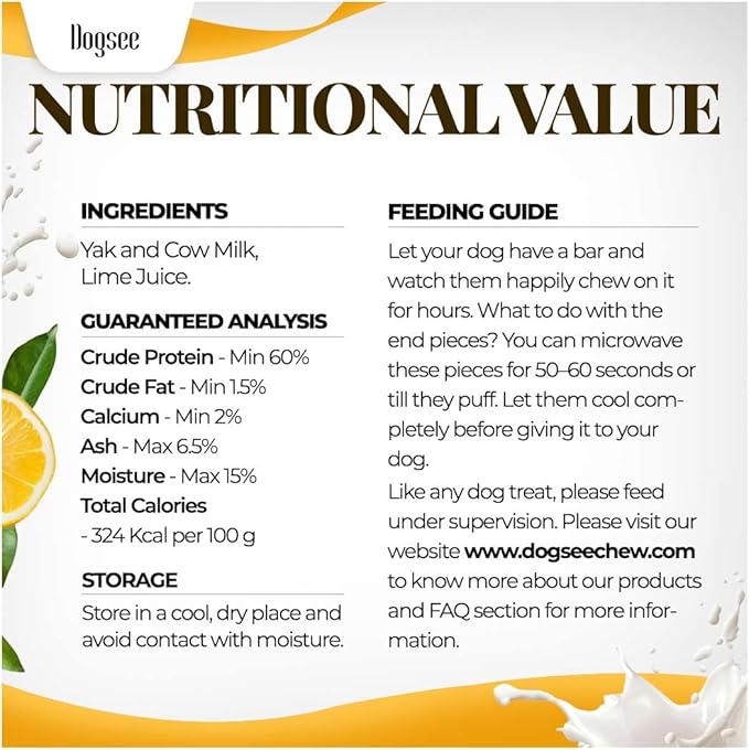 Dogsee Original Yak Cheese Himalayan Dog Chews 1lb (Small- 13 Bars) | 100% All Natural | Dog Treats Small Breed | Dog Chews Long Lasting for Aggressive Chewers | High Protein | Dental Sticks-PawvioPets