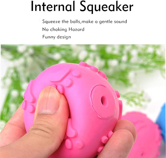 Dog Toys ，Dog Balls for Small Medium Large Dogs Squeaky Toy Balls 3 Pcs-PawvioPets