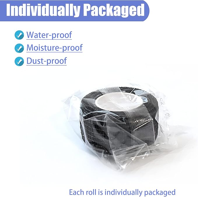9 Pack 1" x 5 Yards Self Adhesive Bandage Wrap Self Stick Wrap for Ankle, Wrist, Finger, Sports, Breathable Cohesive Vet Tape for Pets (Black)-PawvioPets