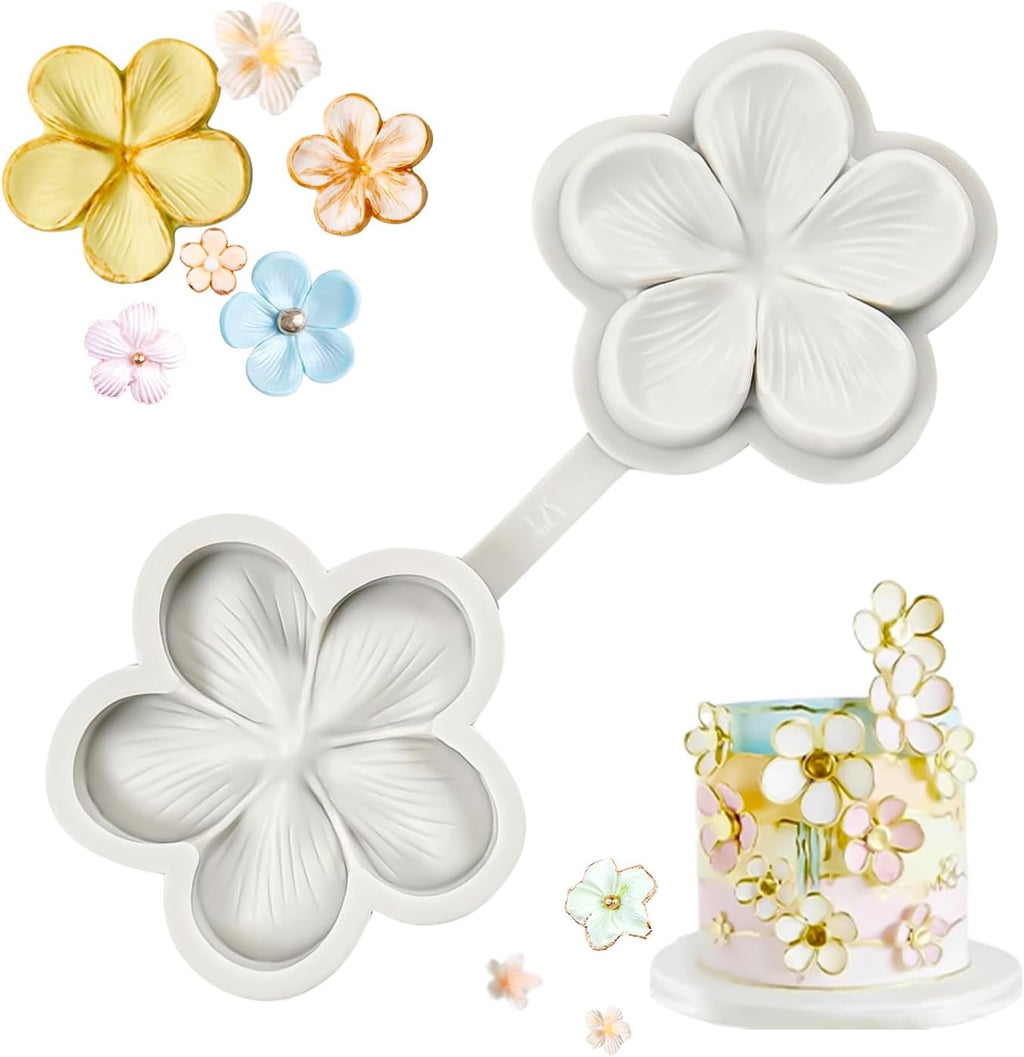 SK Flower Blossom Veiner Fondant Cake Chocolate Sugarcraft Mould Mold Tool 1Pcs (Style 1)