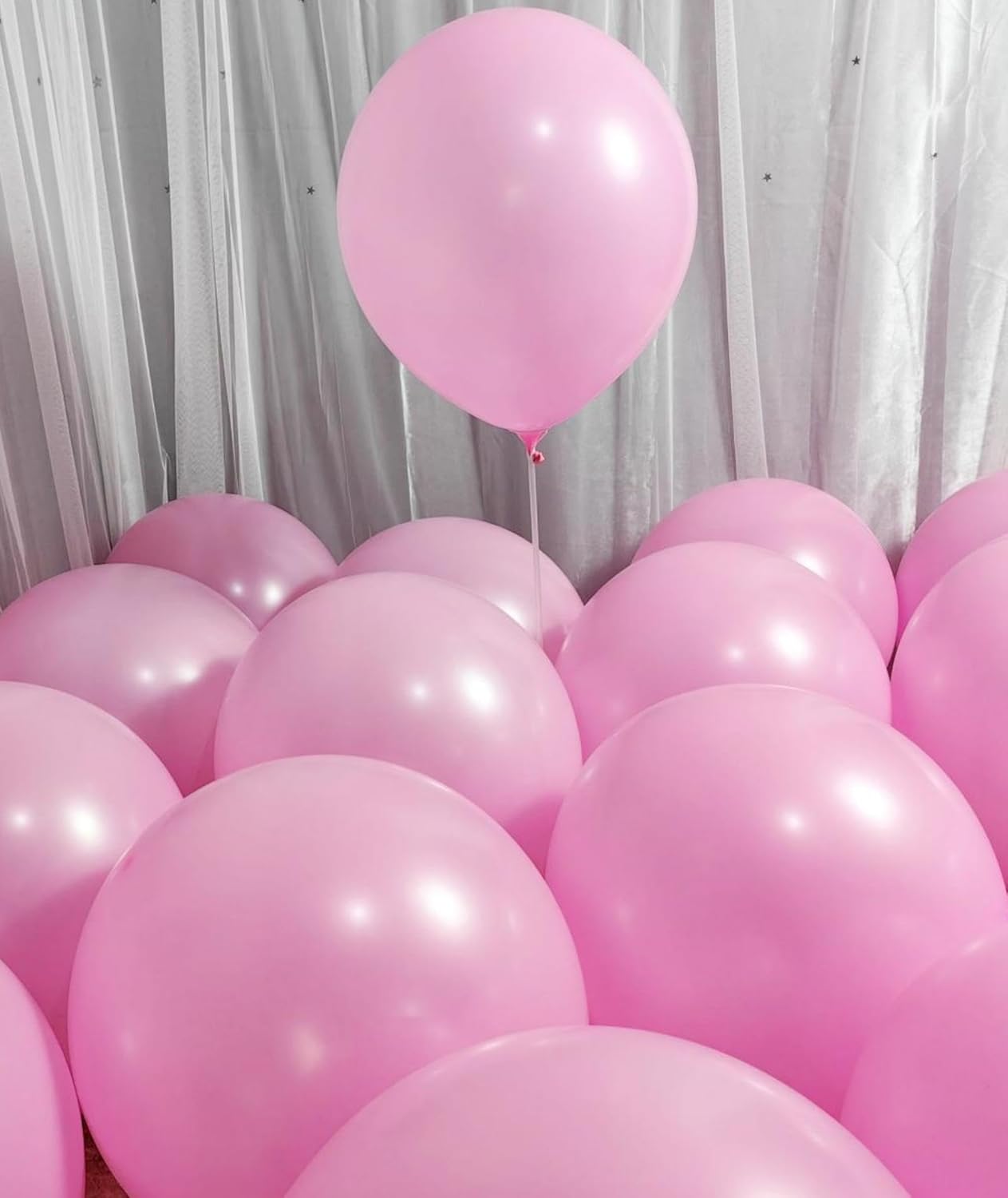 90 Pack Pink Balloons 18 Inch Pink Latex Large Balloons - Various Party Decorations