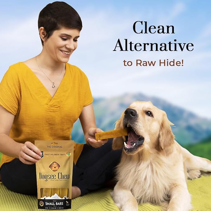 Dogsee Original Himalayan Yak Cheese Dog Chews (Small - 3 Bars) | Fights Plaque and Tartar| Yak Chews for Small Dogs | Rawhide Free | Easily Digestible Dog Treats-PawvioPets