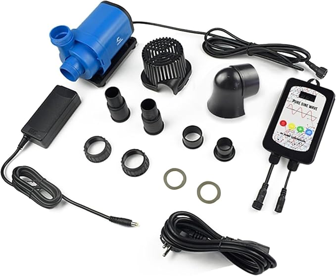 CONQUERALL 3960GPH 90W 22.5ft DC Adjustable Flow Submersible Return Pump Durable 3 Year CHS-15000 Water Pump for Freshwater, Fish Tanks, Aquaculture,KOI Pond, Aquaculture Fish Farm-PawvioPets