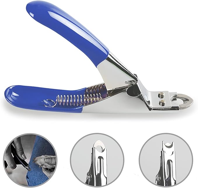 Dog Cat Pets Nail Clippers, Professional Pets Claw Trimmer with Free Nail File, Sharp Stainless Steel Blade, Sturdy Non Slip Handles - for Safe, Professional at Home Grooming-PawvioPets