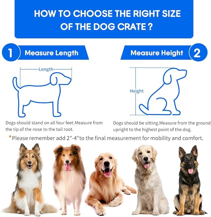 Dog Crate Furniture for Medium Dogs, Wooden Dog Kennel Indoor with Double Doors, Dog Cage with Cushion & Drawers, Dog House Side End Table for Small Medium Dogs up to 45 lb, 31.5” L, Grey-PawvioPets