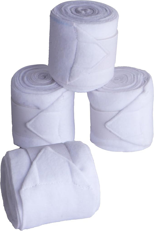 Horse Leg Bandage/Horse Leg wrap (Set of 4) Red, Blue, Navy Blue, Black, Pink, and White (White)-PawvioPets