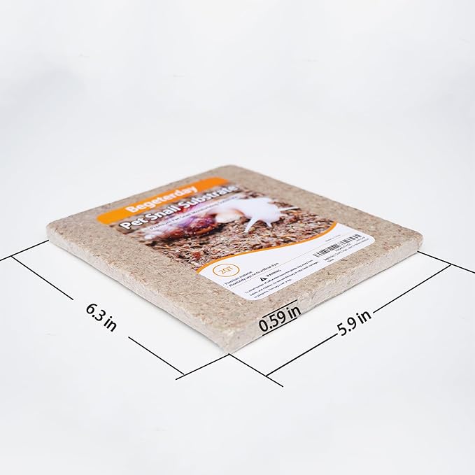 2 Quarts Organic Fiber Substrate for Pet Snail, Ideal Snail Terrarium Accessories for Retains Moisture-PawvioPets