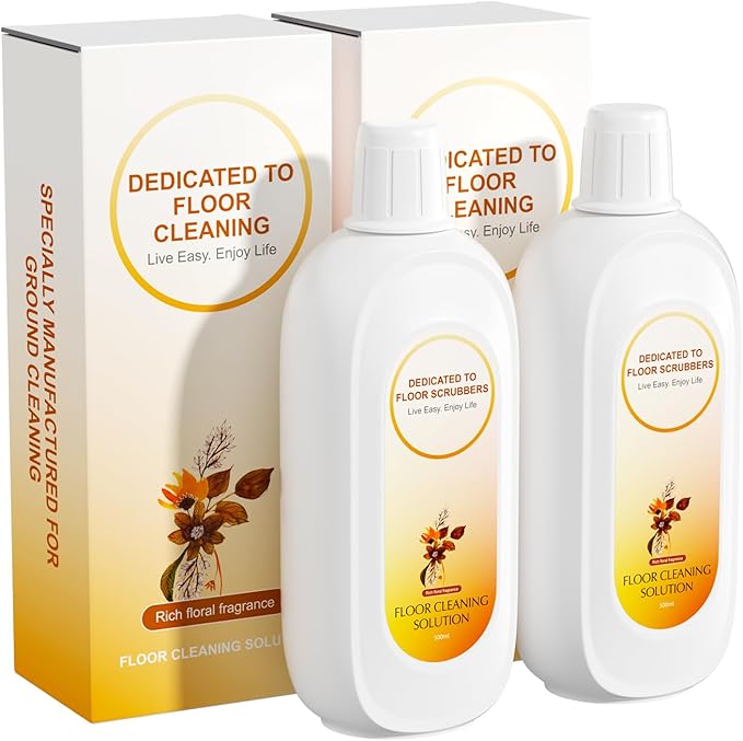 Floor Cleaning Solution Compatible With Tineco , Deep Cleans for Multiple Hard Floors, Suitable With All Robot Vacuums with Mopping and Cordless Wet/Dry Vacuum Mop Cleaner (Floral Fragrance 2 Bottle)-PawvioPets
