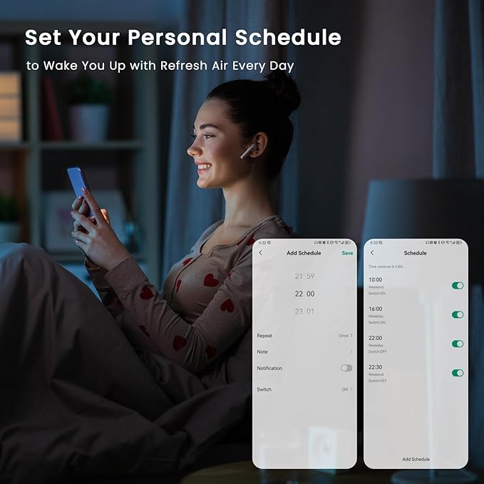Afloia Air Purifiers for Home Bedroom Large Room Up to 1076 Ft², Smart WiFi Works with Alexa, 3-Stage Filter Cleaner Odor Eliminator, Pet Dander Pollen Allergy Dust Mold Smoke, 22dB, Kiloplus-PawvioPets