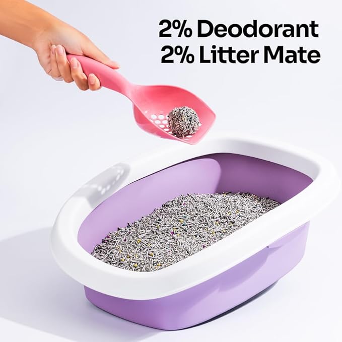 5 in 1 Mixed Cat Litter – Clumping, Flushable, Ultra Absorbent & Fast Drying | 100% Natural, Dust-Free, Low Tracking | with Activated Carbon for Superior Odor Control (5.5 lbs × 2 Bags)-PawvioPets