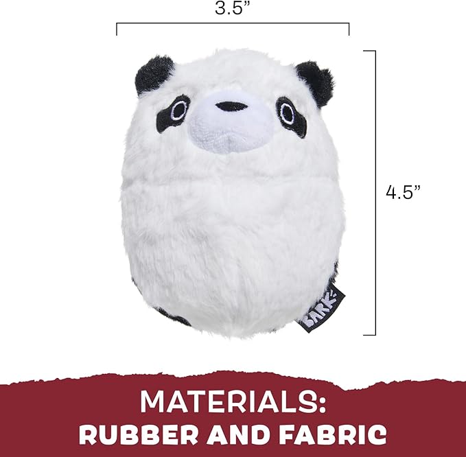 Barkbox Super Chewer Tough Dog Chew Toys for Aggressive Chewers, Plush 2 Toys in 1 (Panda - Large)-PawvioPets