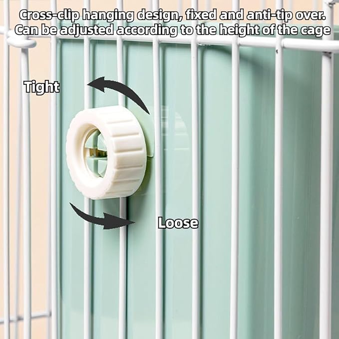 2 in 1 Food Hay Feeder for Guinea Pig, Rabbit Feeder, Indoor Hay Feeder for Guinea Pig, Rabbit, Chinchilla, Feed Bowls Use for Grass & Food (Blue)-PawvioPets