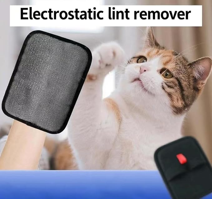 2 Pcs,Pet Removal Gloves for Dog&Cat， Electrostatic Pet Hair Remover， Pet Removal Gloves， Pet Hair Remover for Furniture， Reusable Pet Hair Remover，-PawvioPets