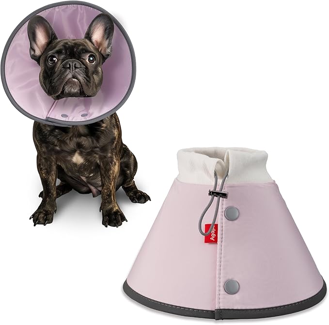 Agape Soft Dog Cone for Small Dogs & Cats, Comfy Dogs Recovery Collar After Surgery, Adjustable E Collar Alternative to Stop Licking, Protective Elizabethan Collars for Pup, Comfortable Dog Cones-PawvioPets