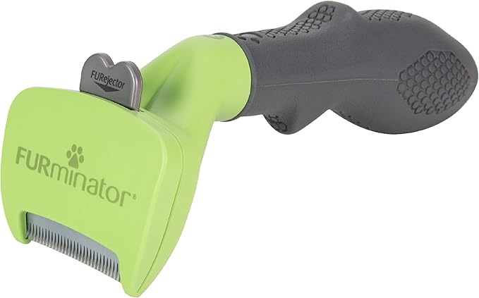 FURminator Small Dog Undercoat deShedding Tool, Long Hair, Reduces Loose Hair from Shedding-PawvioPets