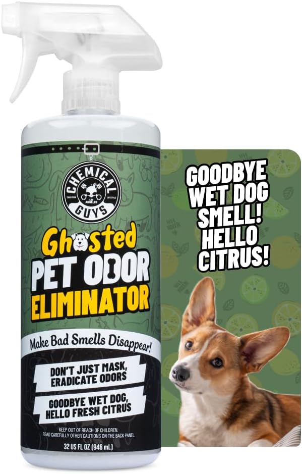 Ghosted Pet Odor Eliminator, Refresh Your Home, Car, Office, & More, from Chemical Guys (32 Fl Oz) - Fresh Citrus Scent - PCS10232-PawvioPets