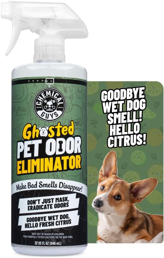 Ghosted Pet Odor Eliminator, Refresh Your Home, Car, Office, & More, from Chemical Guys (32 Fl Oz) - Fresh Citrus Scent - PCS10232-PawvioPets