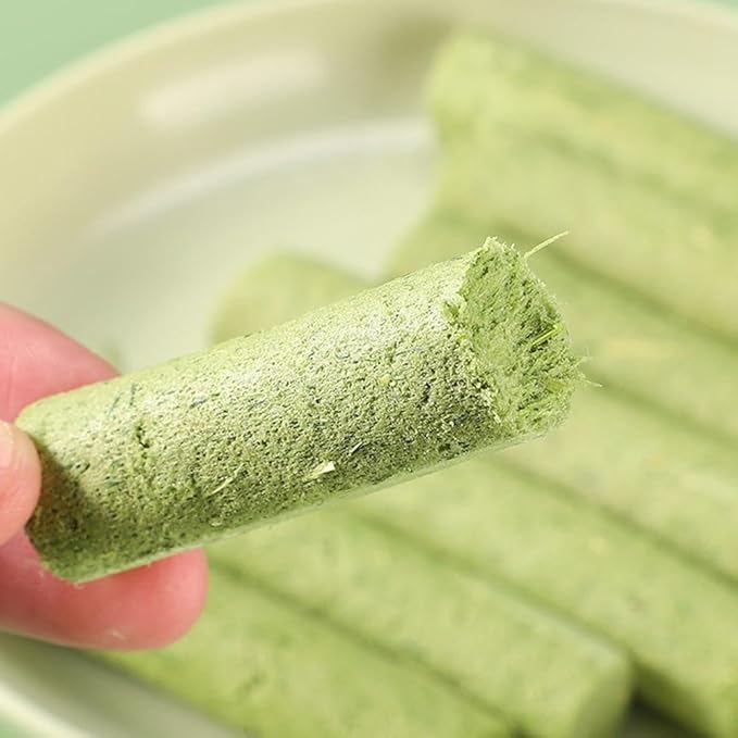 Cat Grass Teething Sticks for Hairball Removal & Teeth Cleaning, Chicken Flavored, Natural Dental Treats for Indoor Cats-PawvioPets