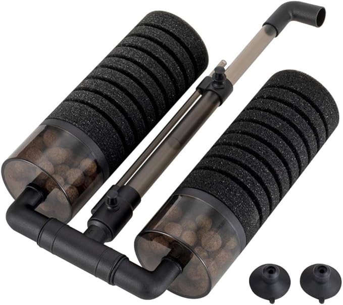 hygger Aquarium Double Sponge Filter for Fresh Water and Salt-Water Fish Tank (M)-PawvioPets