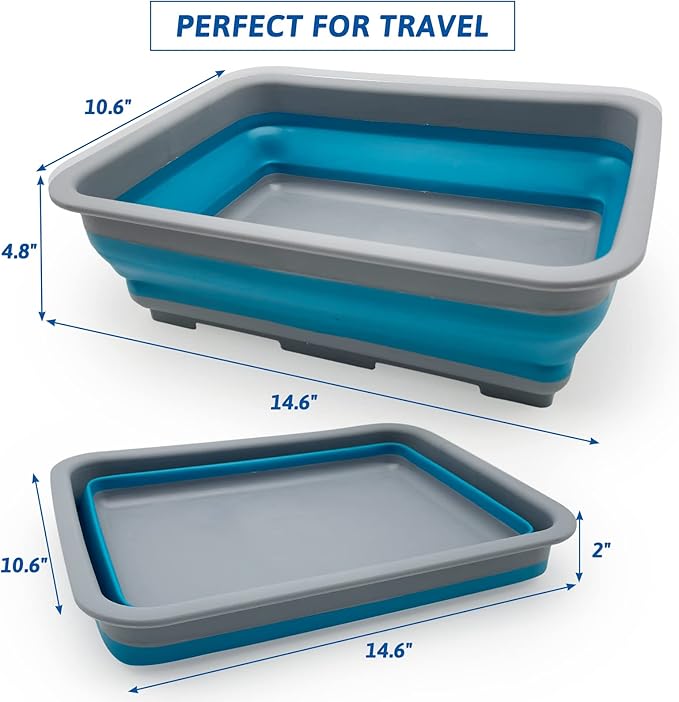 Fhiny 2PCS Open Cat Litter Box, Kitten Potty Pan Semi-Enclosed Foldable Waterproof Travel Toilet Low Entrance for Indoor Cats Small Pet Kitty Rabbit Supplies Easy to Clean and Assemble-PawvioPets