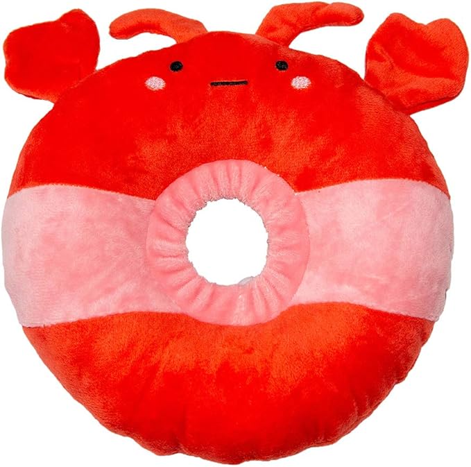 Adjustable Cat Recovery Collar Soft,Cute Pet E-Collar Neck Cone After Surgery Wound Healing Protective Cone Fit for Kitties, Small Dogs(ELC05-lobster-l)-PawvioPets