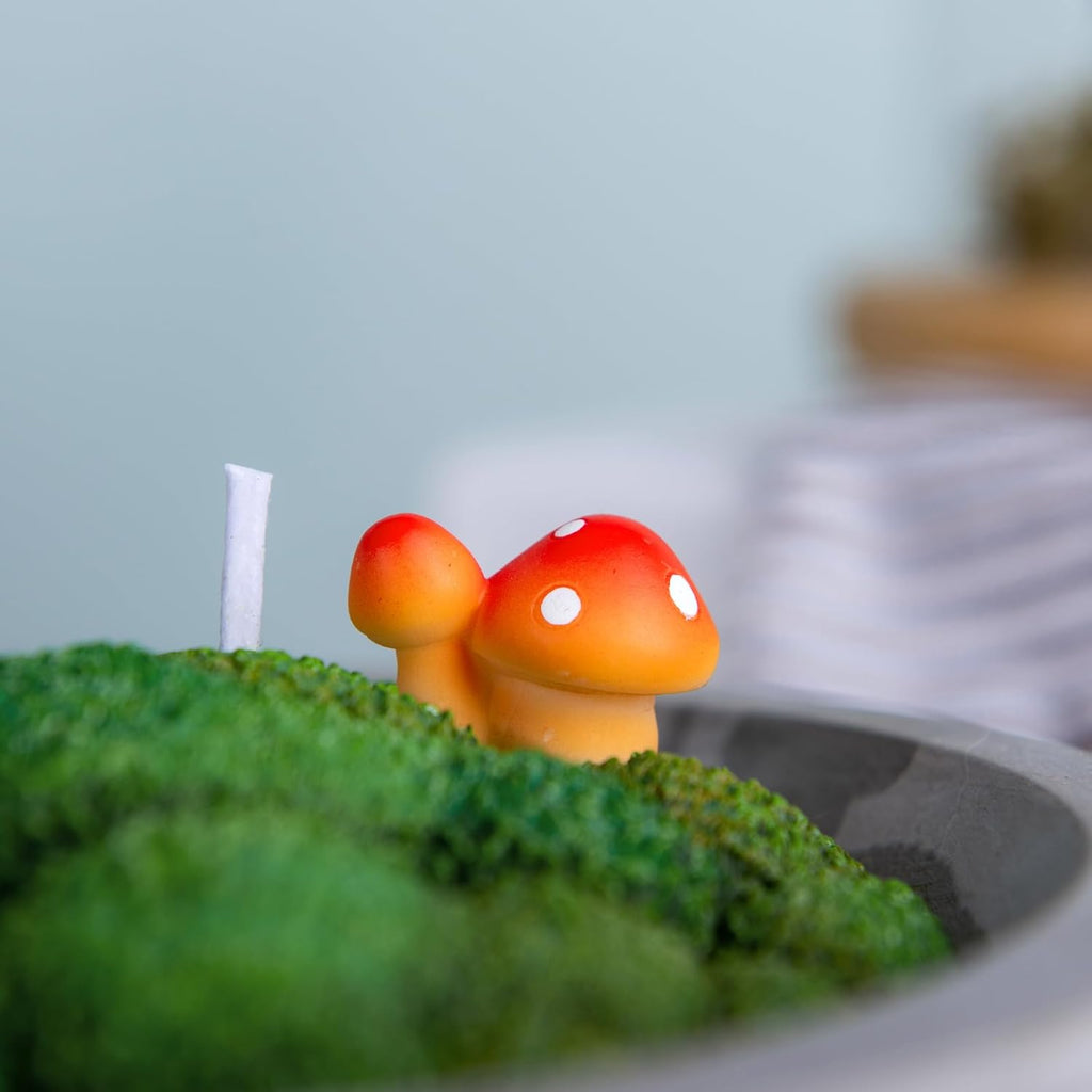 Grass Moss Scented Candle Bowl Home Decoration