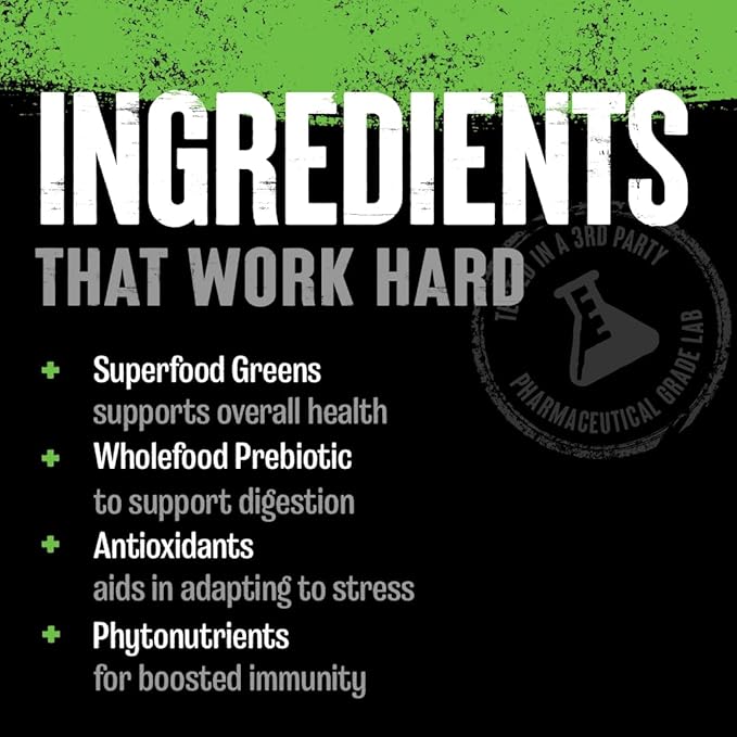 Animal Daily Greens Pill Packs - Kale, Wheat Grass, Alfalfa & More - Convenient Prebiotic and Probiotic Superfood Blend for Superior Digestion, Gut Health, and Immunity For Men & Women - 30 Day Supply-PawvioPets