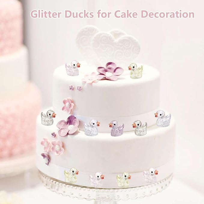 36 Types Multicolor Mini Resin Ducks, Plastic Tiny Ducks to Hide Prank, Little Ducks Mini Figures for Fairy Garden, Dollhouse,Terrariums, Potted, Miniature Landscape Ornament-PawvioPets