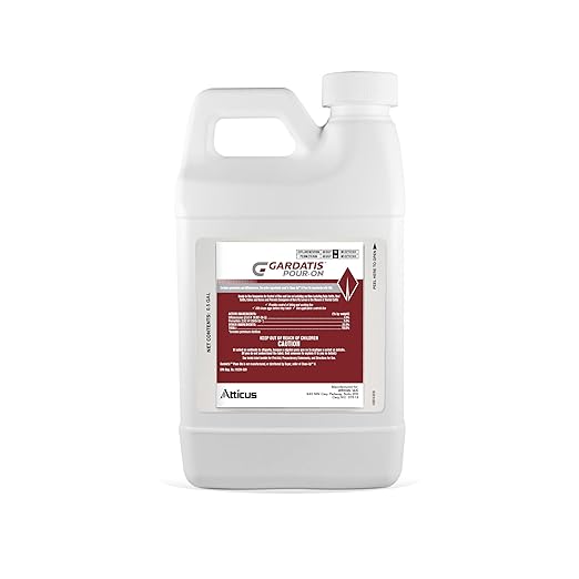 Atticus Gardatis Pour-On Insecticide with IGR (1/2 Gal) - Control Lice, Flies, and Ticks on Cattle and Horses - (Compare to Clean-Up II) - Permethrin 5.0% and Diflubenzuron 3.0%-PawvioPets