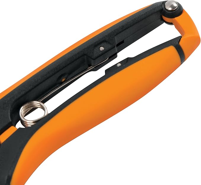 Fiskars Curved Micro-Tip Pruning Snips - 6" Garden Shears with Sheath and SoftGrip Handle - Yard and Garden Tools - Orange/Black-PawvioPets