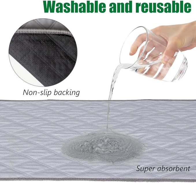 Artificial Grass Dog Grass Pad with Tray, Reusable Pet Urinal Pads for Training, 4 Layers Washable Bathroom Balcony Indoor Dog Potty (L-20×30")-PawvioPets