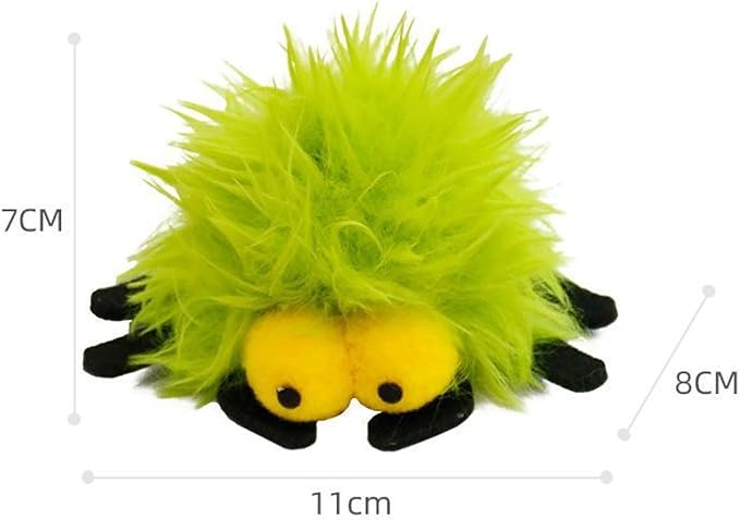 2 Pack-Spider Cat Kicker Toy with Catnip & Bell Inside, Cat Stuffed Animal Soft Cat Toys, Cute Cat Feather Toy Plush Cat Toy, Cat Nip Toys Cat Toys for Bored Cats, Interactive Cat Toys for Indoor Cats-PawvioPets