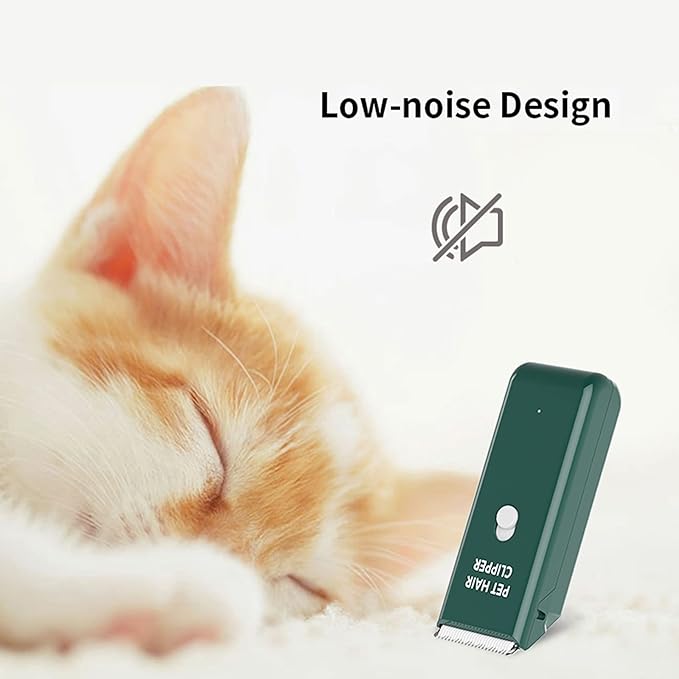 Dog Cat Home Hair Waterproof Clipper Portable Electric USB Rechargeable Pet Grooming Tools Low Noise Shaver Cordless Trimmer for Small and Large Pets-PawvioPets
