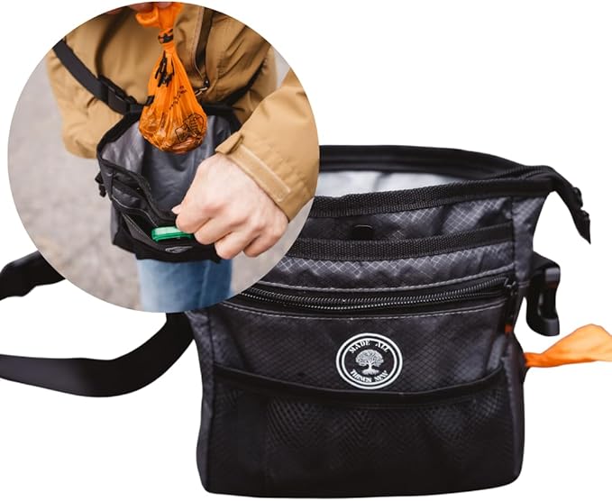Dog Poop Holder with Dog Poop Bag Dispenser for Responsible Pet Owners - Leave no Trace!-PawvioPets