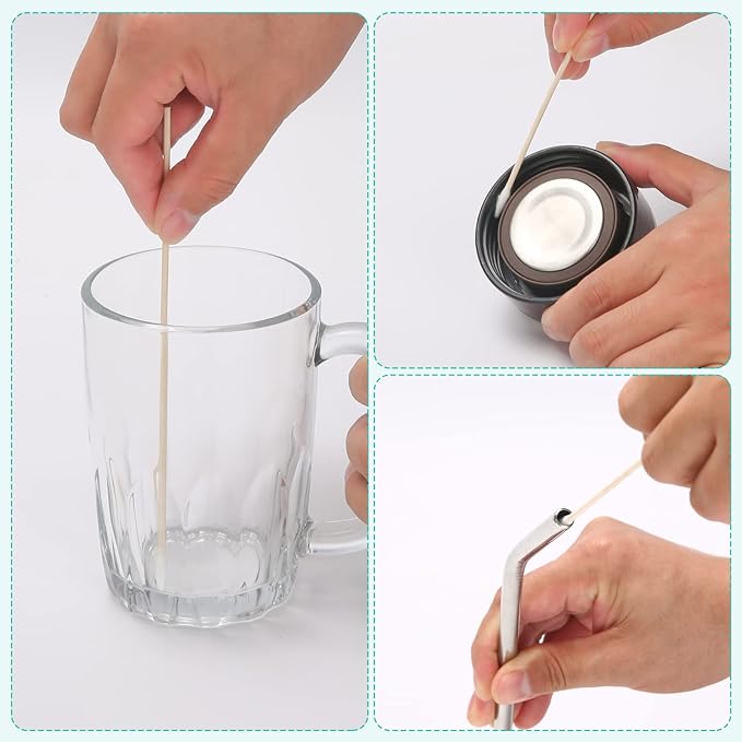 Extra Long Cotton Swabs, 400 Counts, 6-Inch | Lint-Free Tips for Gentle Cleaning of Small Dogs, Guns, Electronics, Makeup, and Crafts | Durable Wooden Sticks with Convenient Storage Box-PawvioPets