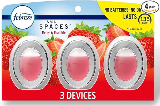 Febreze Small Spaces Air Freshener Berry & Bramble, .25 fl. oz., Pack of 4-PawvioPets