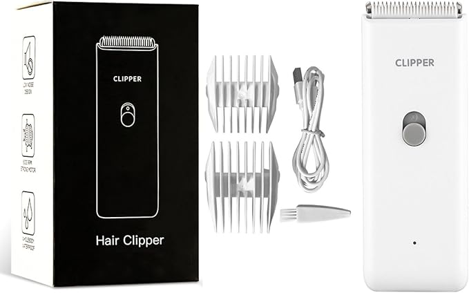 Dog Clippers,Quiet Washable USB Rechargeable Cordless Dog Grooming Kit,Electric Pets Hair Trimmers Shaver Shears for Dogs and Cats White-PawvioPets