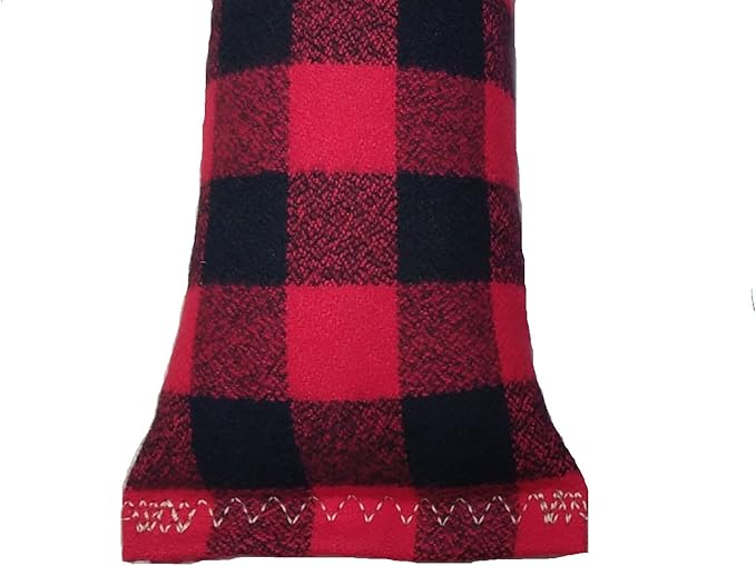 15" Catnip Cat Kicker Toys/Kitty Kick Sticks/Cat-Nip Kick Sticks (Red/Black Flannel) (Kickers Filled with 1 oz Premium Canadian Catnip)-PawvioPets