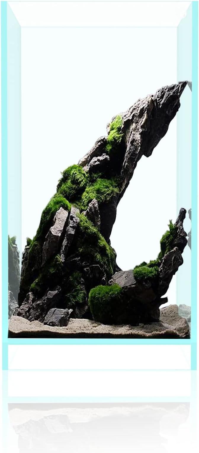 Fzone 2 Gal Nano Rimless Aquarium Low Iron Fish Tank NovaClear Ultra-White Translucent Glass Verso Series Nano Shallow Pond Levitating Floating Air Aquarium(A16-H30)-PawvioPets