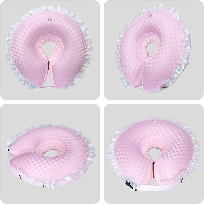 CuteBone Inflatable Dog Cone Alternative for Large Dogs After Surgery-Double Adjustable Neck Range P23SO00101XL-PawvioPets