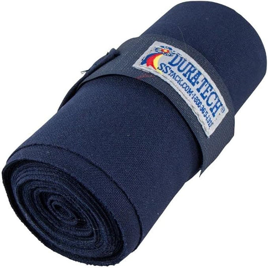 Dura-Tech Standing Wraps for Horses | Color Navy | Optimal Comfort & Support | Ideal for Post-Exercise & Trailering | Right Tension Application | Secure Closure-PawvioPets