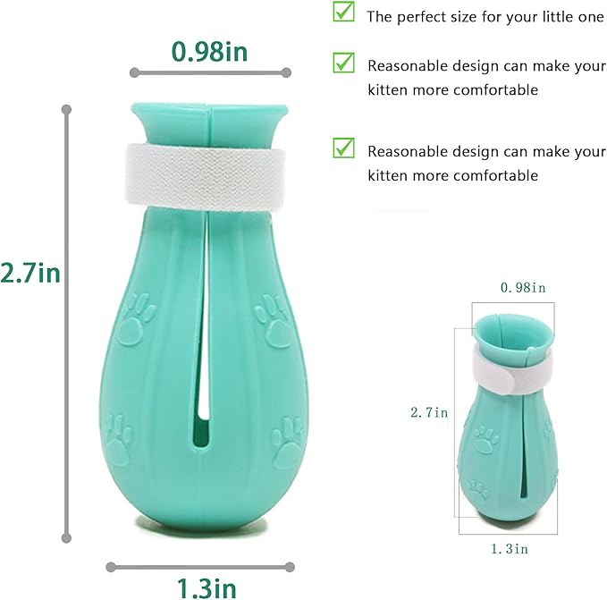 8 Piece Cat Grooming Supplies ，Adjustable Multifunctional Anti-Bite Shower net Bag，Cat Claw Covers，Cat Bath Brush and Cat Nail Clipper(Grey-B)-PawvioPets