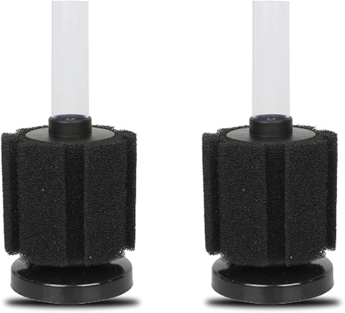 ALEGI 4pcs Large Aquarium Sponge Filter with Suction Cups, Check Valves for Breeding Fry Betta Shrimp Fish Tank (Small up to 10-20Gal 4 Pcs)-PawvioPets