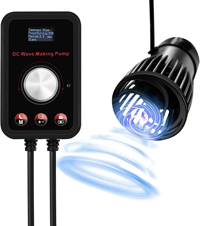 CONQUERALL 28W DC 24V Wave Maker 660-4700GPH Marine Aquarium Reef Powerhead 10-Speed Flow Controllable Multi Wave More Energy Saving Suit for Tropical Fish and Reef Tank-PawvioPets