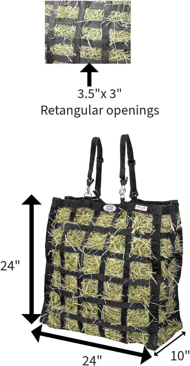 Derby Originals Easy Feeder Horse Hay Bag with Super Tough Bottom and 1 Year Warranty-PawvioPets
