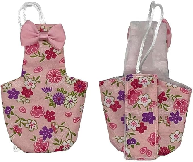 2 PCS Bird Diapers Pink&Blue Pattern Washable Reusable Parrots Nappy for Budgie Parakeet Cockatiel-PawvioPets