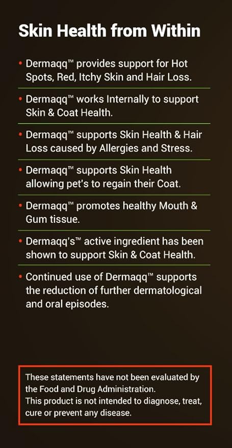 Dermaqq Dog & Cat Hot Spots, Hair Loss, Dermatitis Support-PawvioPets
