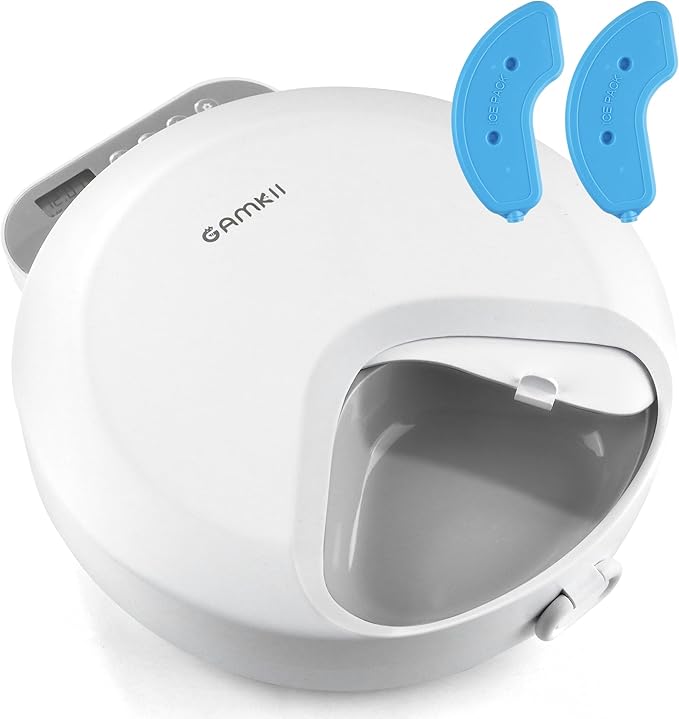 Automatic Cat Feeder Wet Food, Battery Operated Auto Wet/Dry Food Feeder with 2 Ice Packs, Cordless Programmable Timer Pet Auto Dispenser for Cat and Small & Medium Dog (4-Meals & Battery Included)-PawvioPets