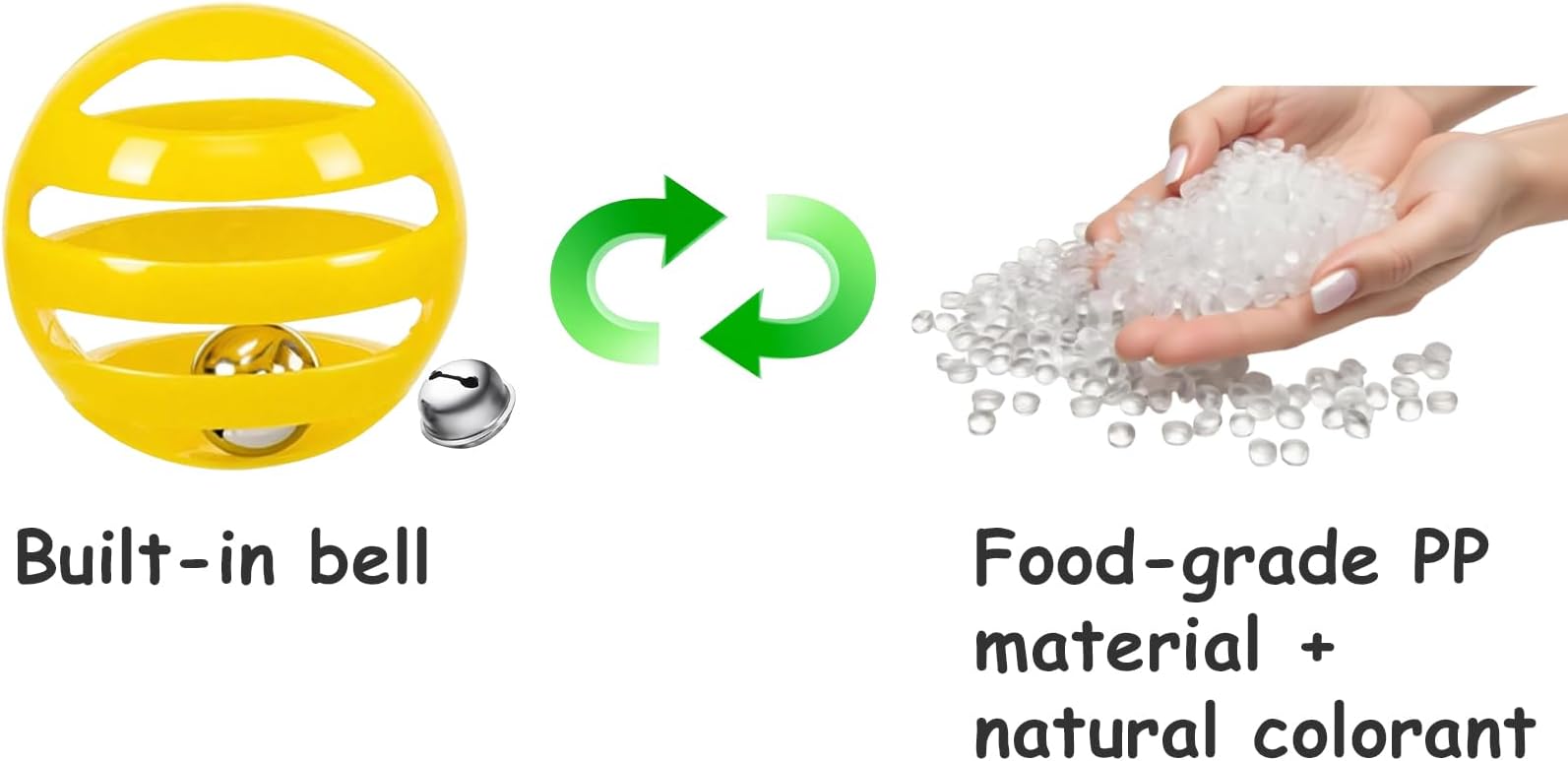 5 Pack Cat Toys, Fun & Interactive (1.5'', Basic Cat Toy Set)-PawvioPets